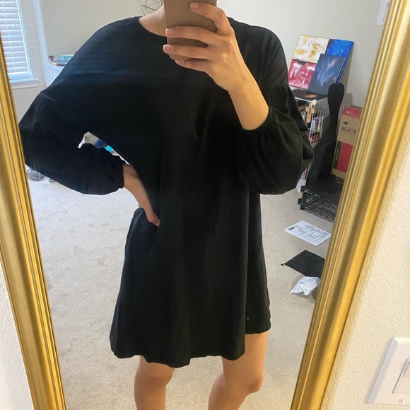 ASOS designs black tshirt dress - Picture 1 of 3